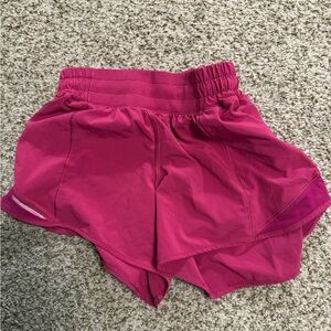 lululemon athletica Hot Pink Layered Running Shorts